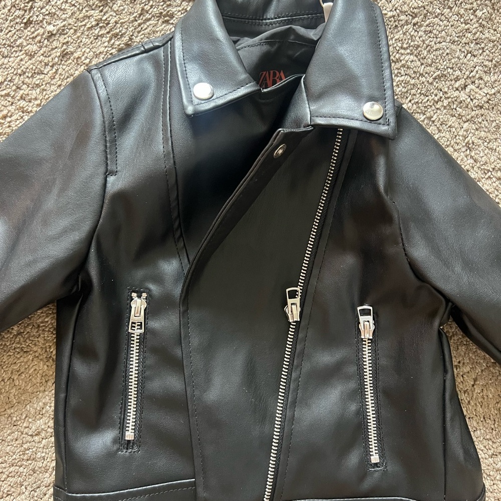 Zara Black Leather Jacket